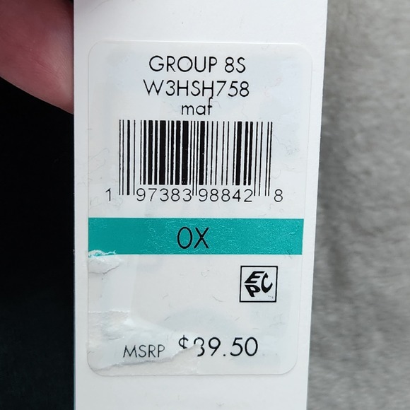 Calvin Klein Womens 0X Plus Sweater Crewneck Pullover Colorblock Casual Knit New - Picture 5 of 9